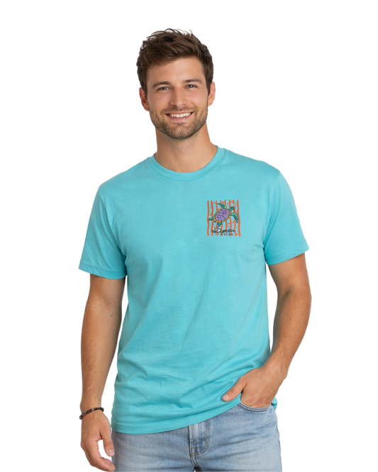 Destin, Fl Turtle Stripes Design Men’s T-Shirt