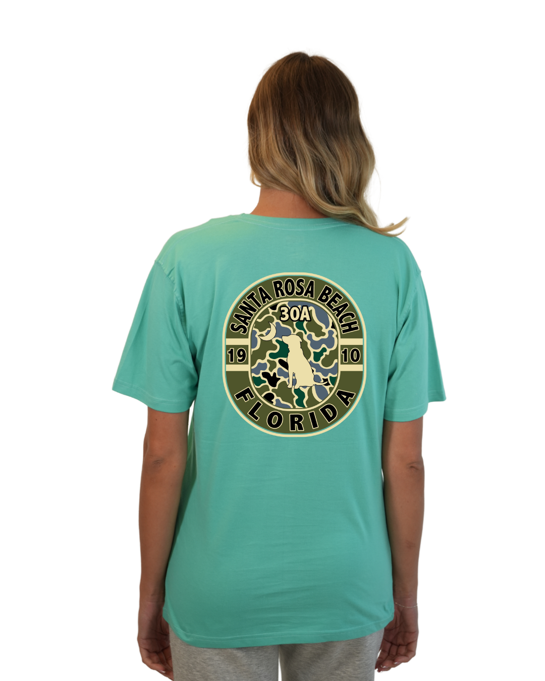 Santa Rosa Dog 1984 Women T-Shirt Camouflage Edition