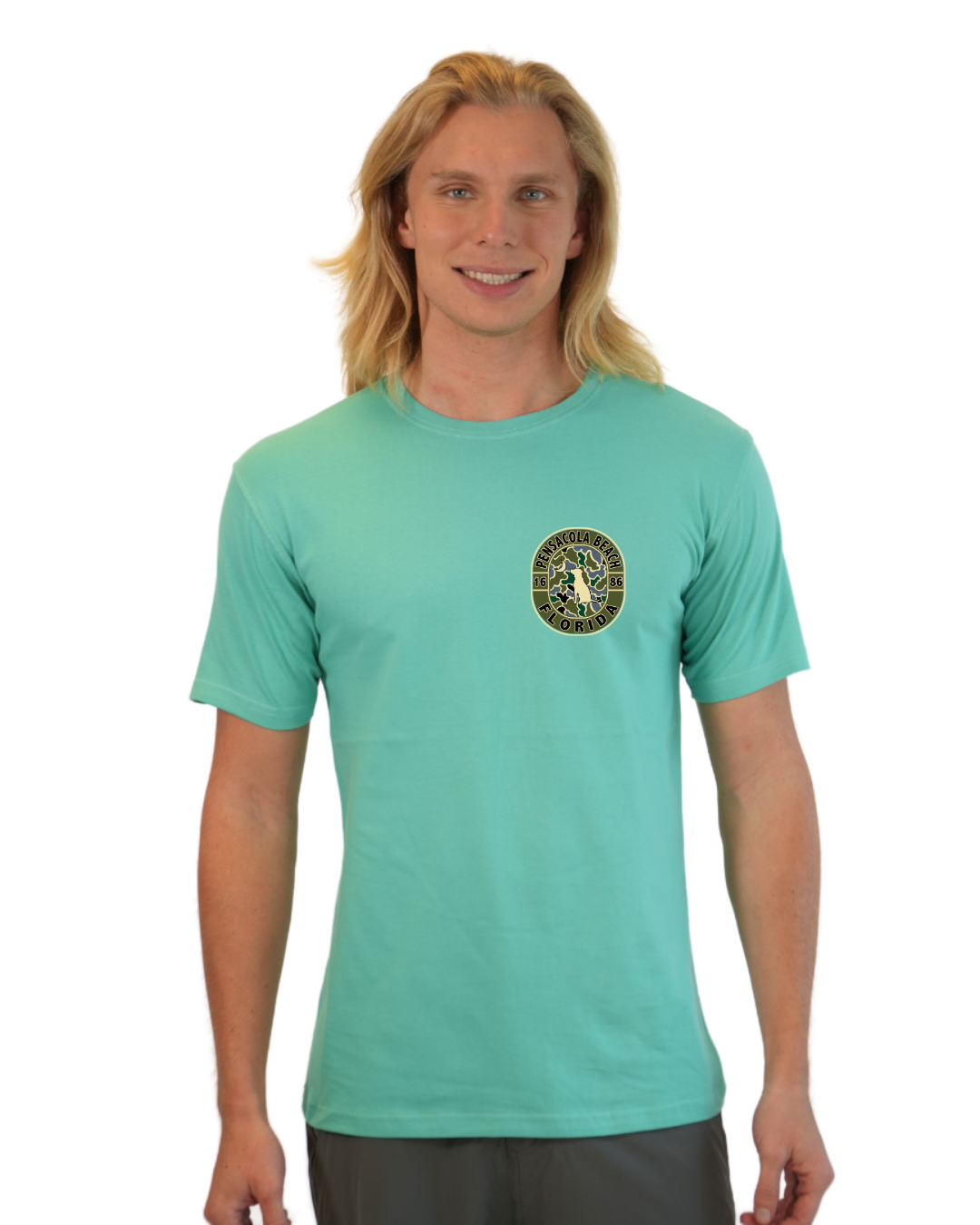 Pensacola Beach Dog 1984 T-Shirt Camouflage Edition