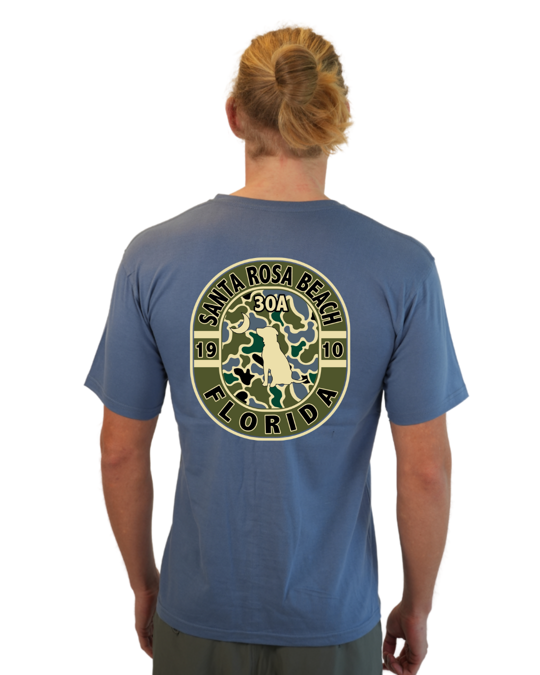 Santa Rosa Beach Dog 1984 T-Shirt Camouflage Edition