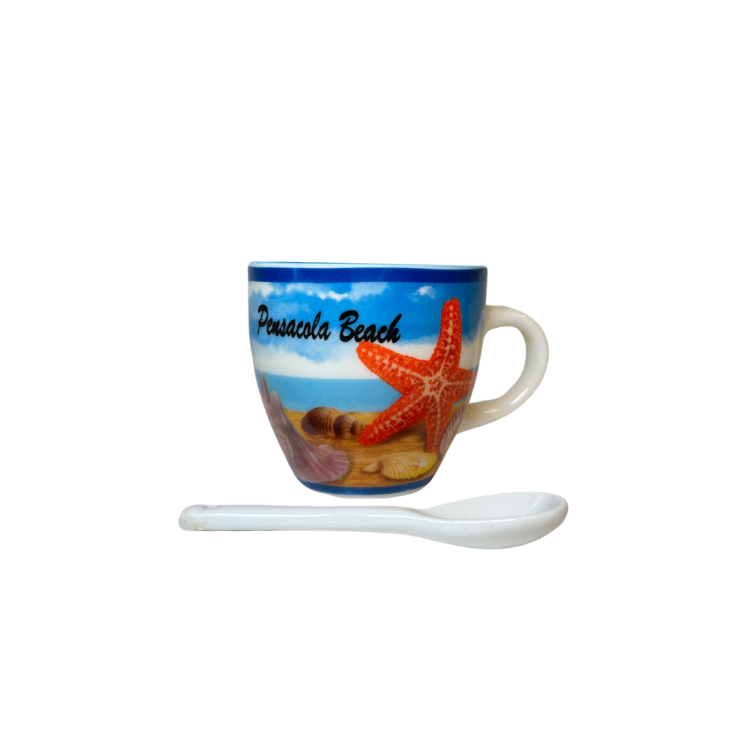 Pensacola beach, Fl Espresso Mug With Spoon