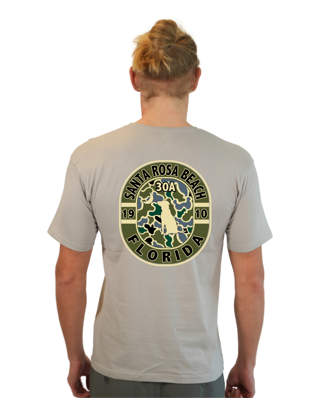 Santa Rosa Beach Dog 1984 T-Shirt Camouflage Edition