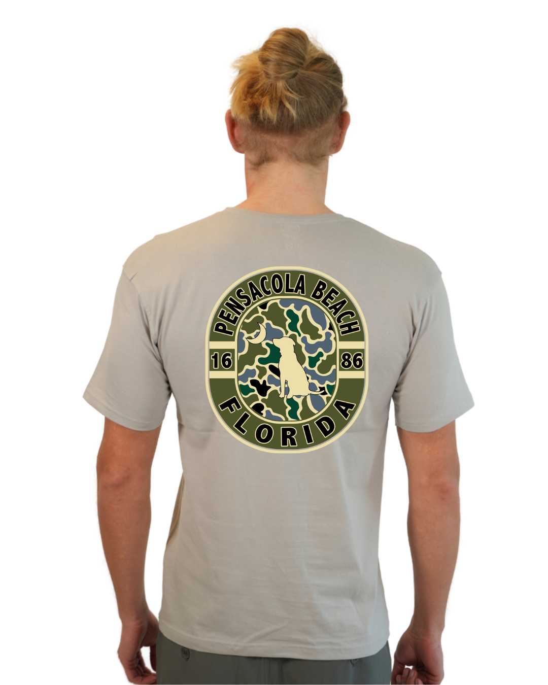 Pensacola Beach Dog 1984 T-Shirt Camouflage Edition