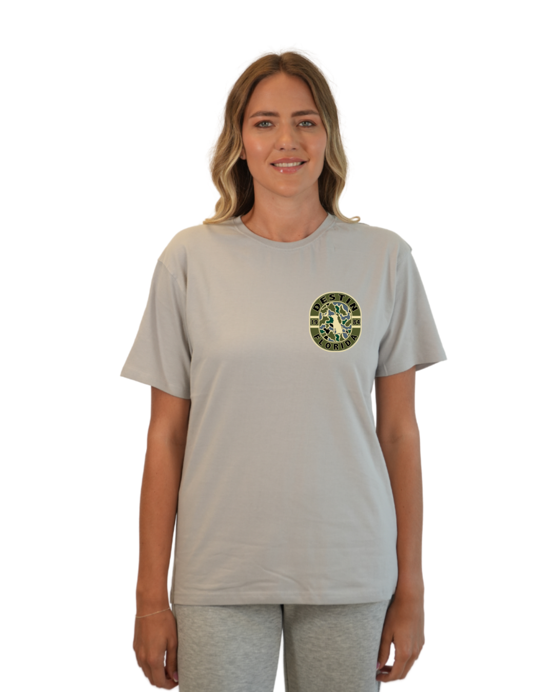 Destin Dog 1984 Women T-Shirt Camouflage Edition T-SHIRT alvinsisland.com Silver