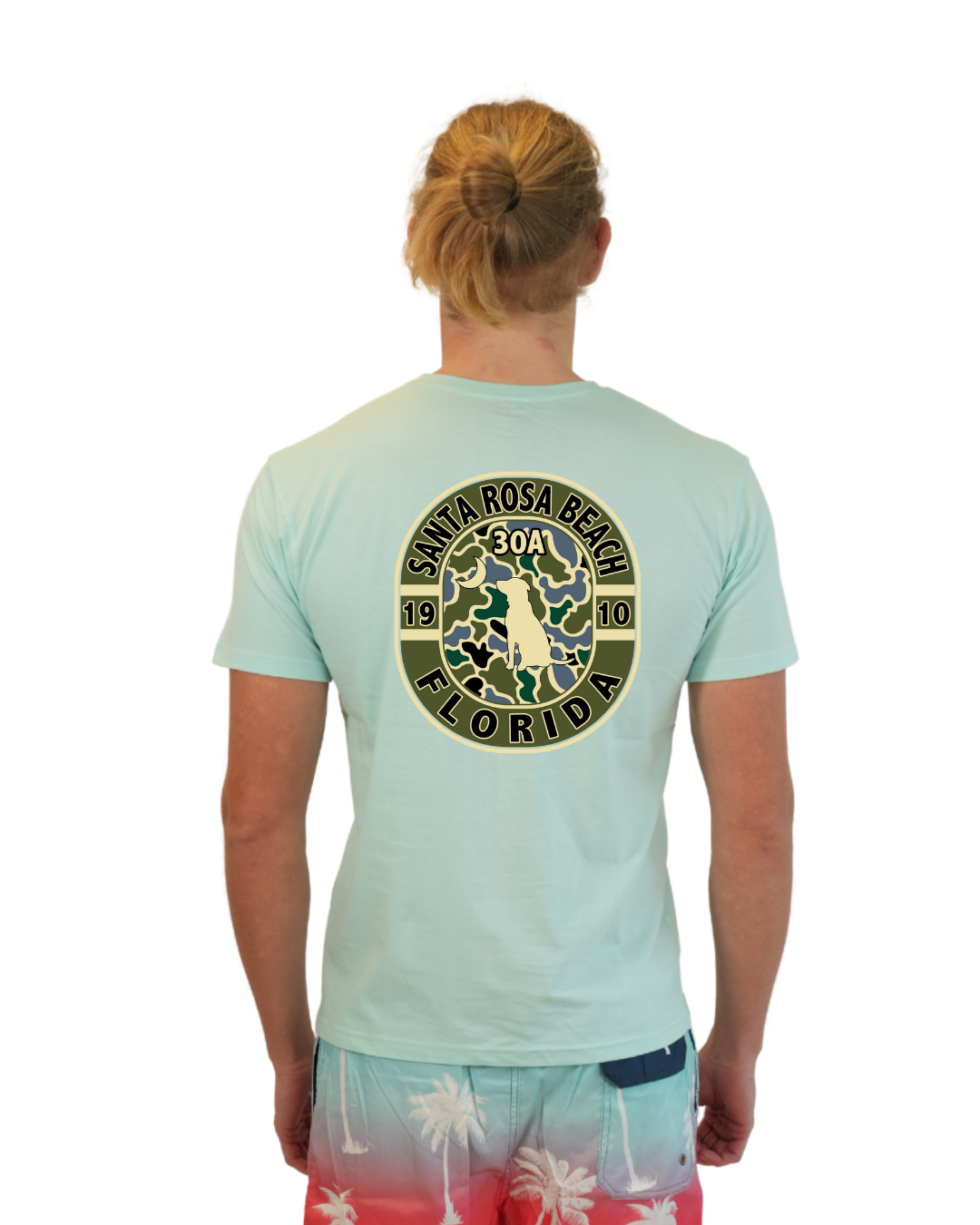 Santa Rosa Beach Dog 1984 T-Shirt Camouflage Edition