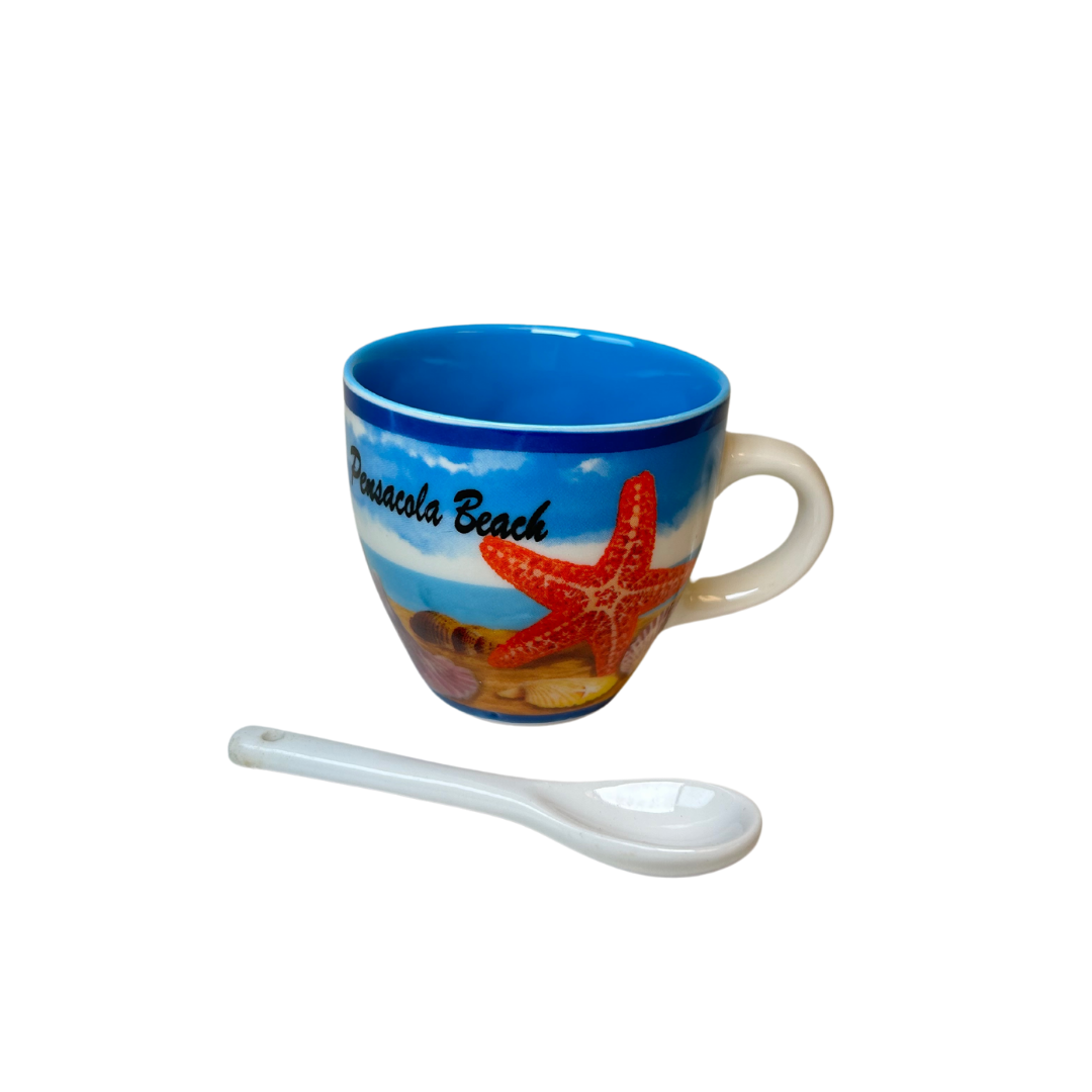 Pensacola beach, Fl Espresso Mug With Spoon