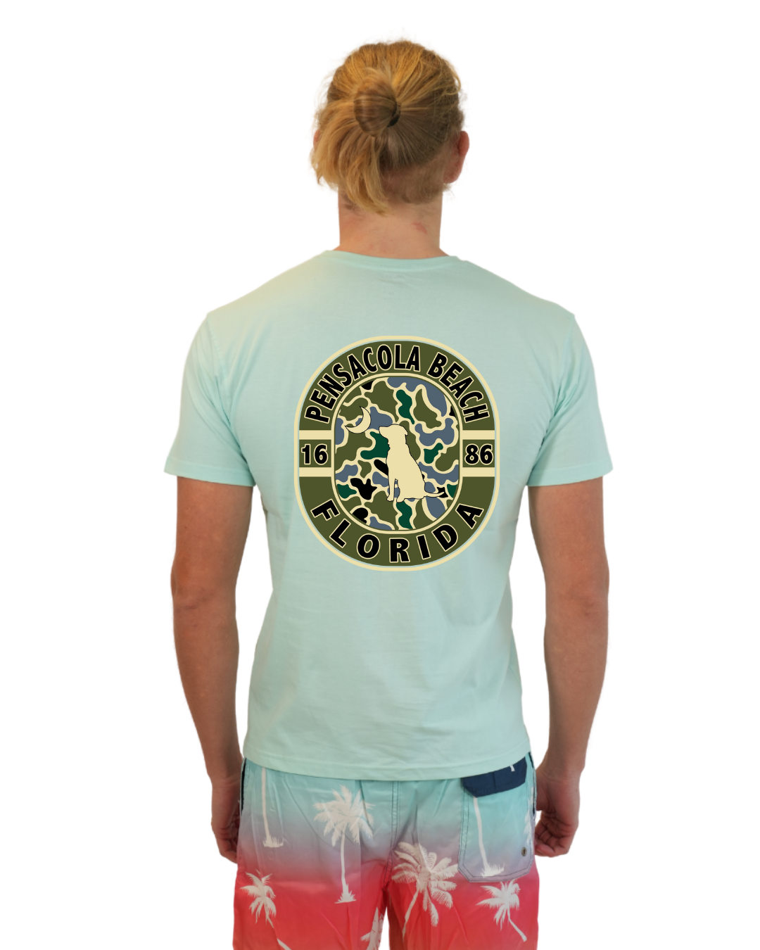 Pensacola Beach Dog 1984 T-Shirt Camouflage Edition