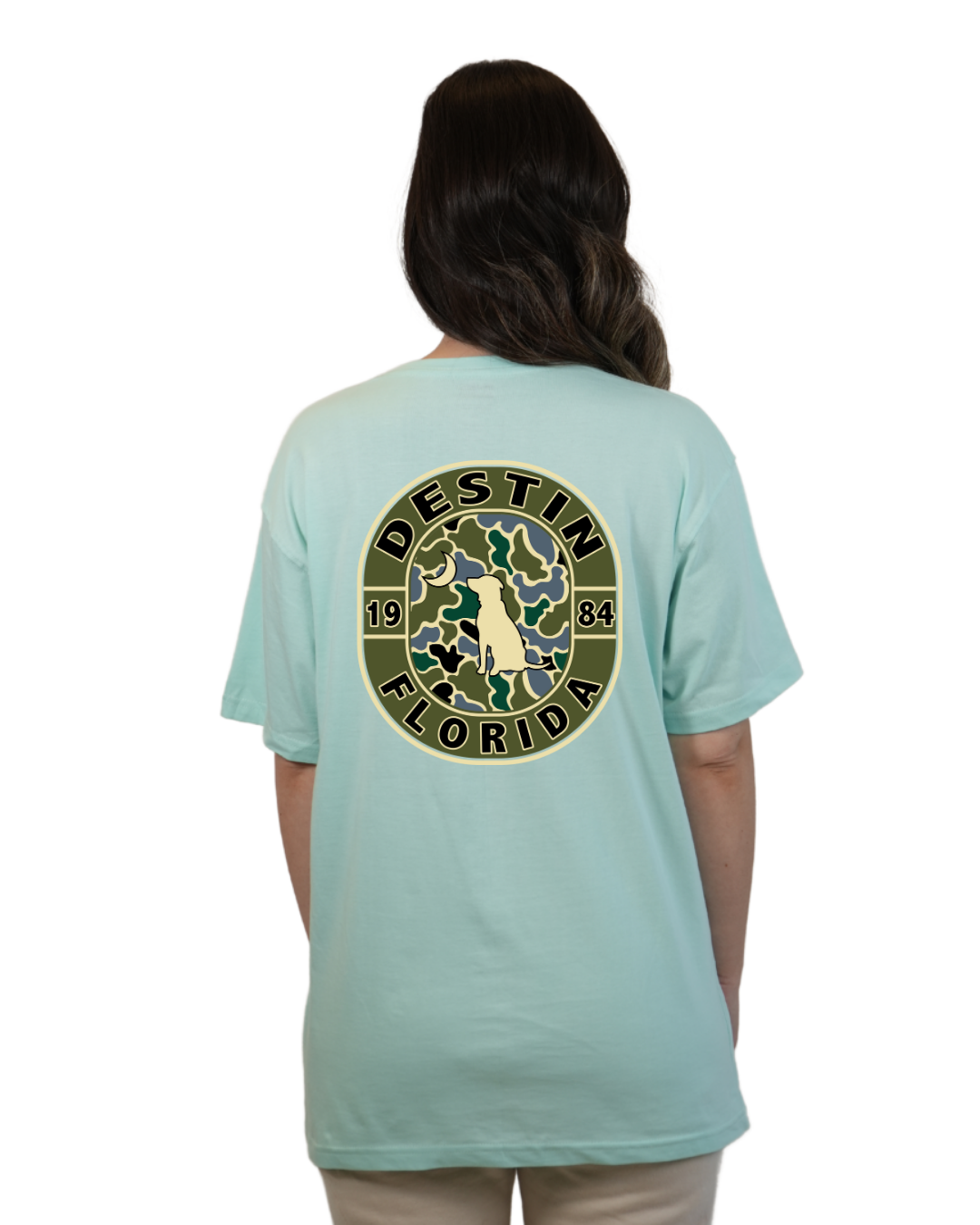 Destin Dog 1984 Women T-Shirt Camouflage Edition T-SHIRT alvinsisland.com