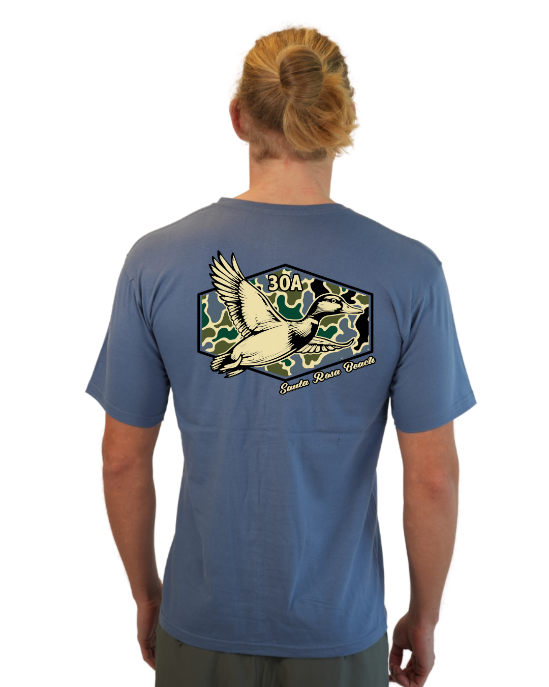 Santa Rosa Beach Duck Men  T-Shirt Camouflage Edition