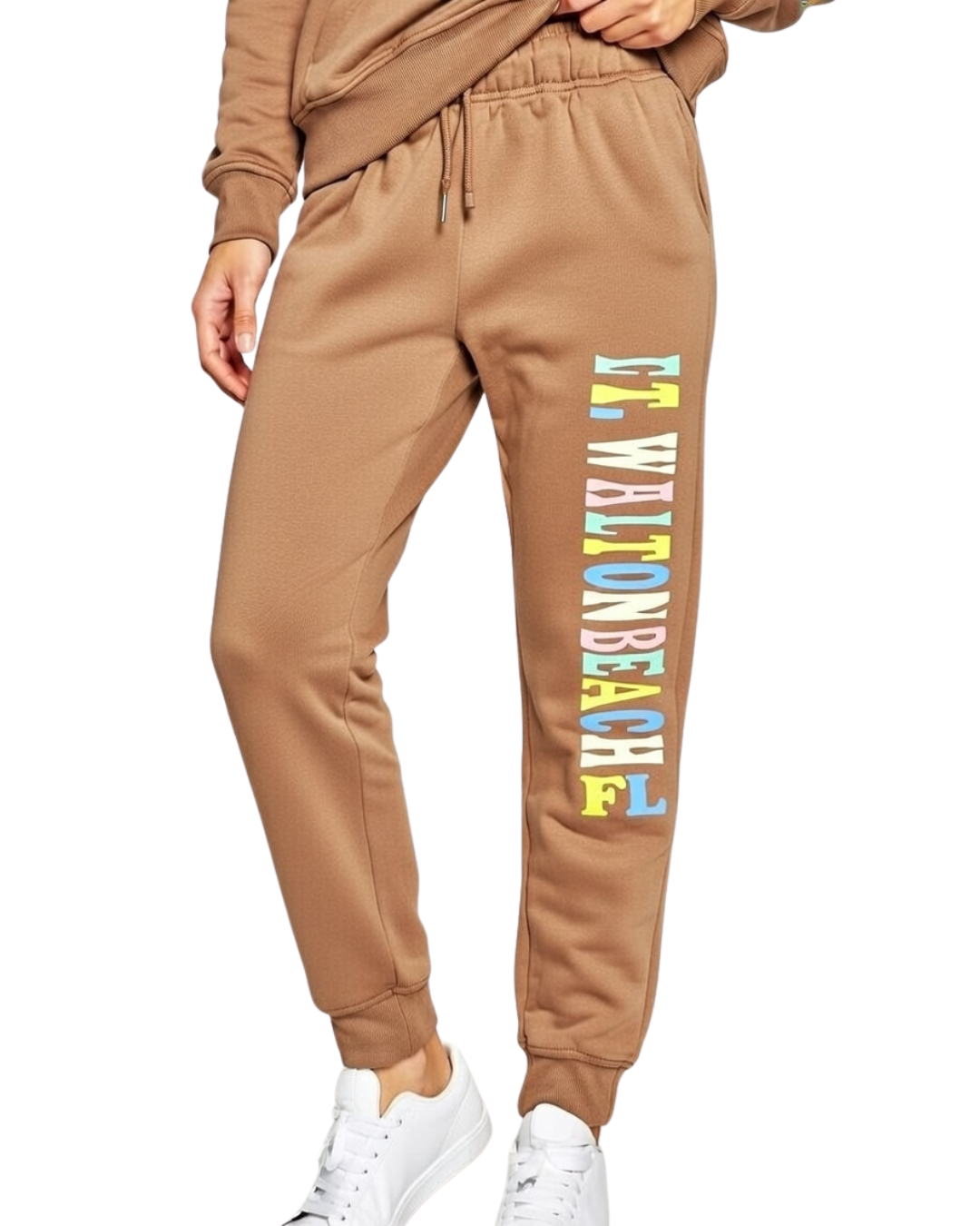 Ft. Walton Beach Palm Tree/ Stripes Jogger-Part of a Set- Style ETP040P Clothing alvinsisland.com