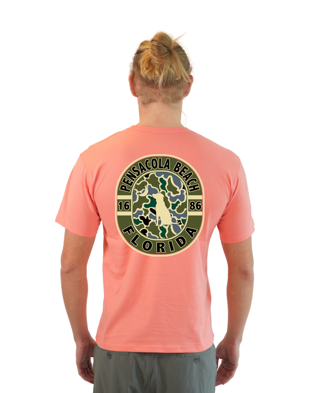 Pensacola Beach Dog 1984 T-Shirt Camouflage Edition