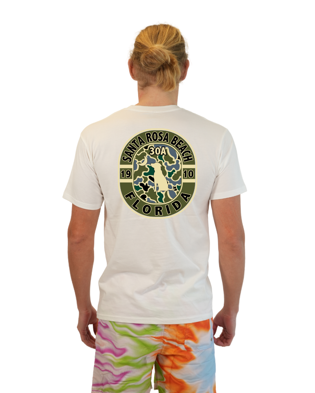 Santa Rosa Beach Dog 1984 T-Shirt Camouflage Edition