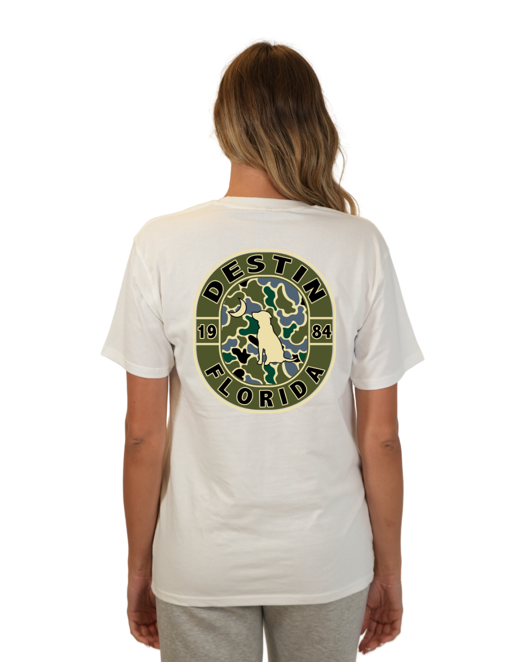 Destin Dog 1984 Women T-Shirt Camouflage Edition T-SHIRT alvinsisland.com