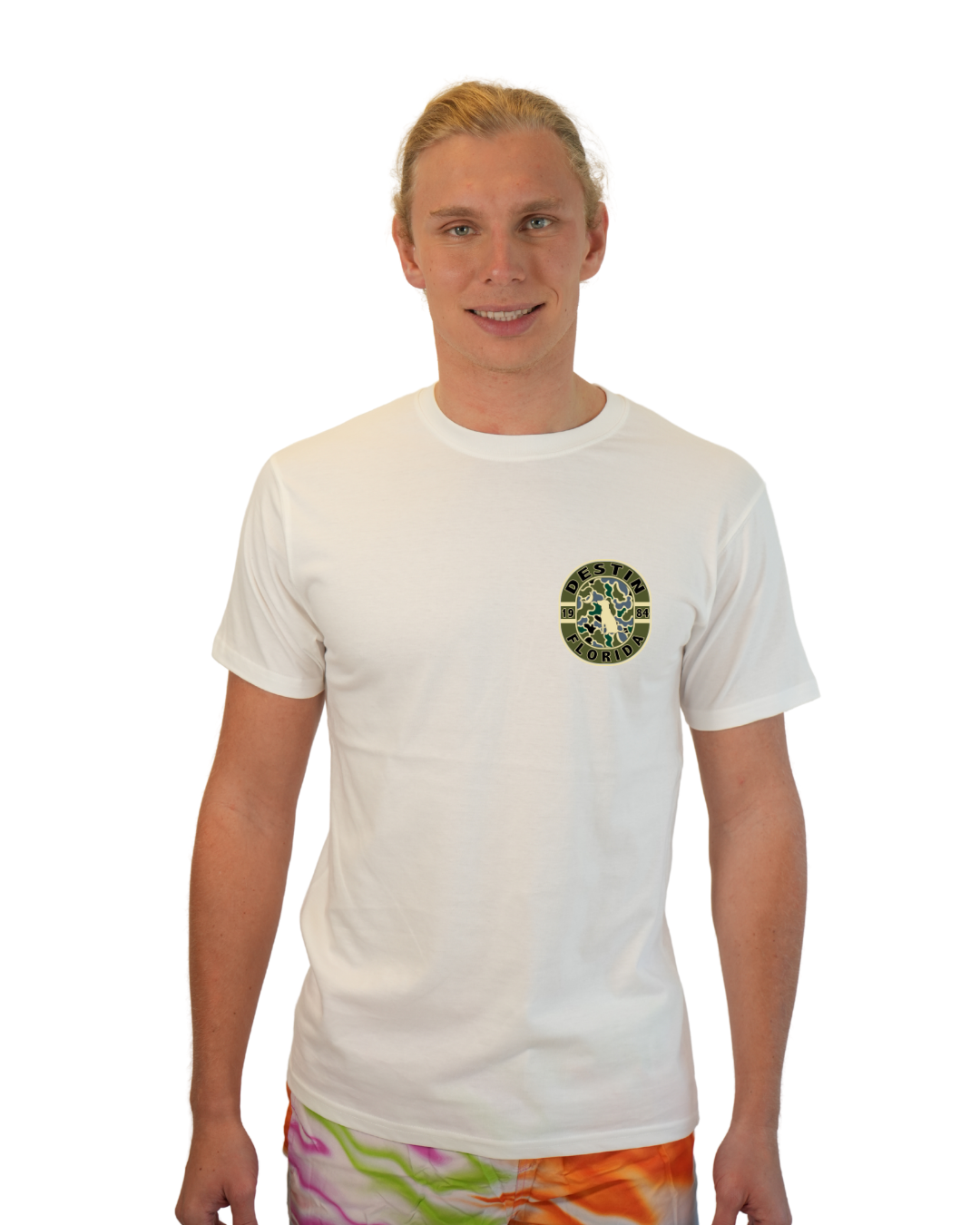 Destin Dog 1984 T-Shirt Camouflage Edition T-SHIRT alvinsisland.com White