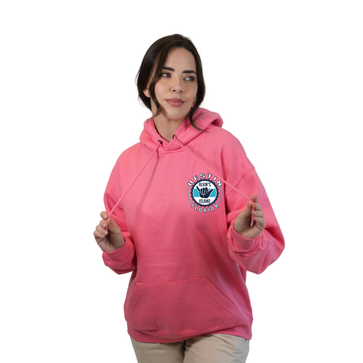 Destin Pullover Hoodie Women with Alvin's Island Hang Loose Front