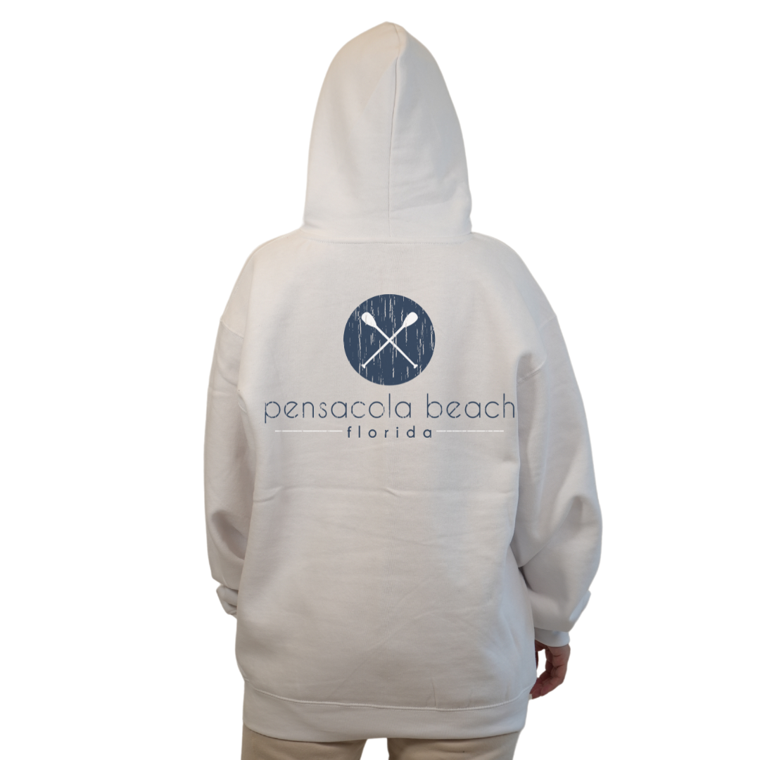 Pensacola Beach front Paddles pocket design and back big Paddles Design Pullover Hoodie Women Style 252