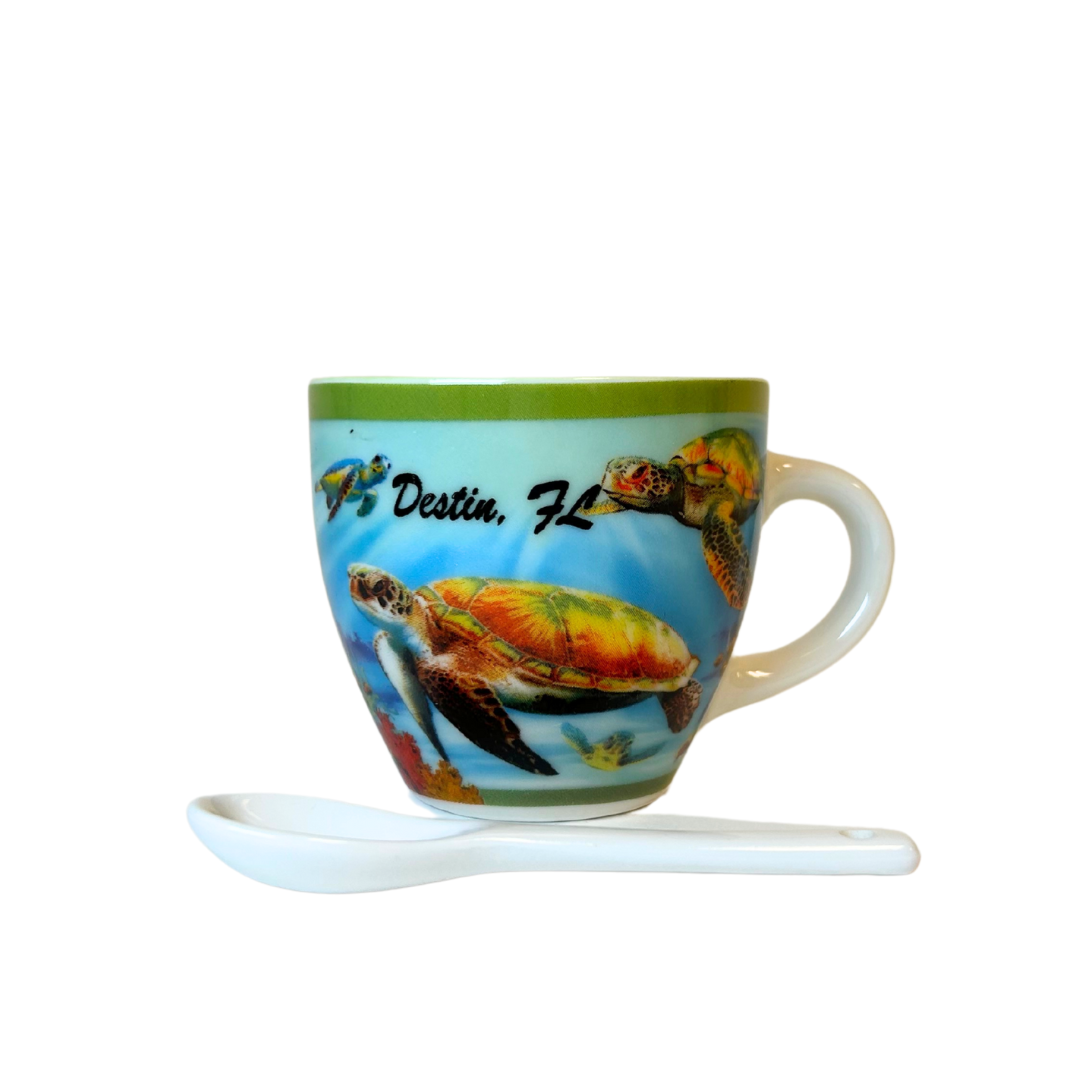 Destin Trutle Design Espresso Mug With Spoon