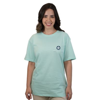 Pensacola Beach with front SeaTurtle's pocket design and back big SeaTurtle's Design T-Shirt Women Style CC1000