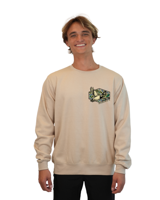 Santa Rosa Beack Duck Men Crewneck – Camouflage Edition