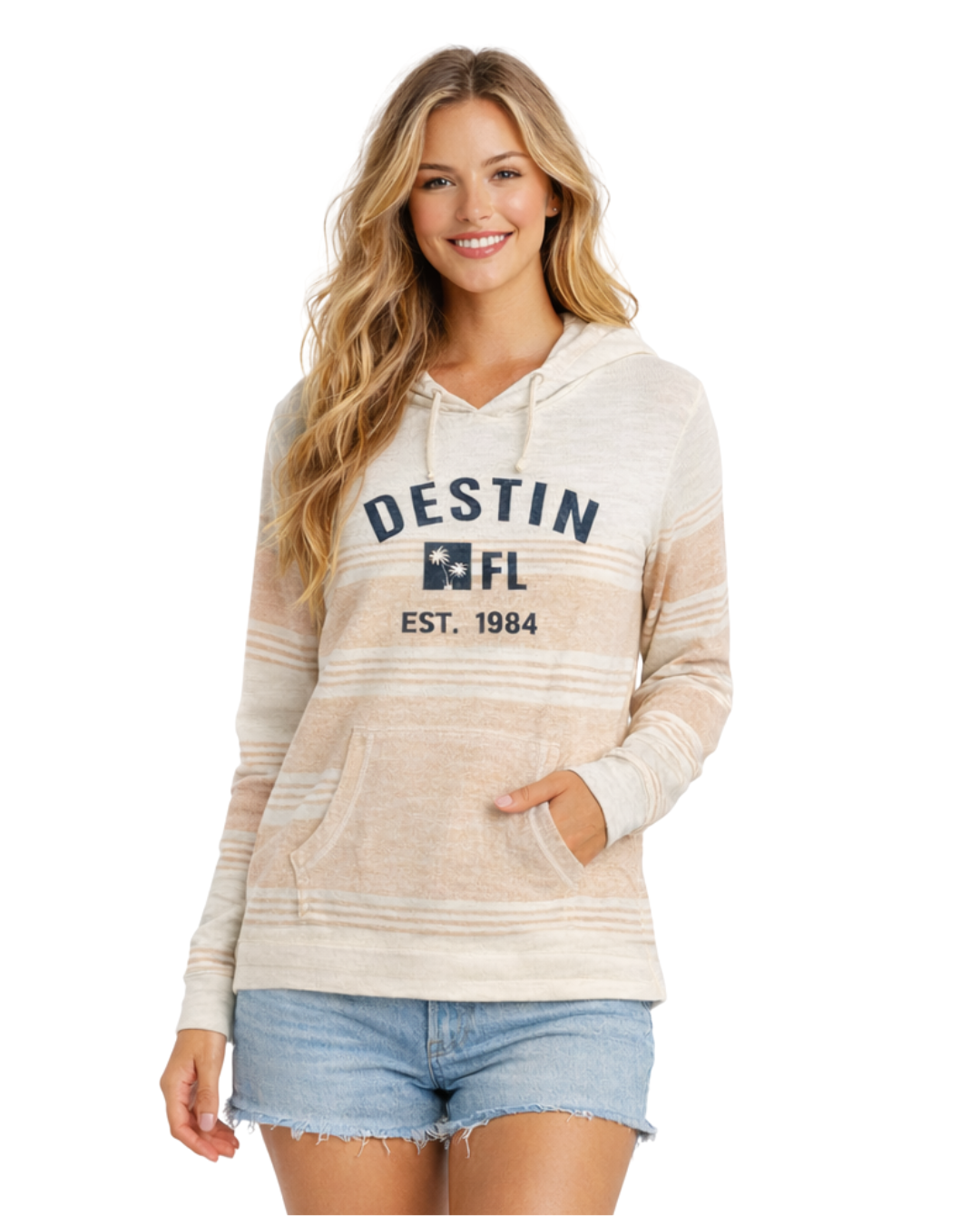 Destin, Fl Women Printed City Name Hoodie Style AI13088