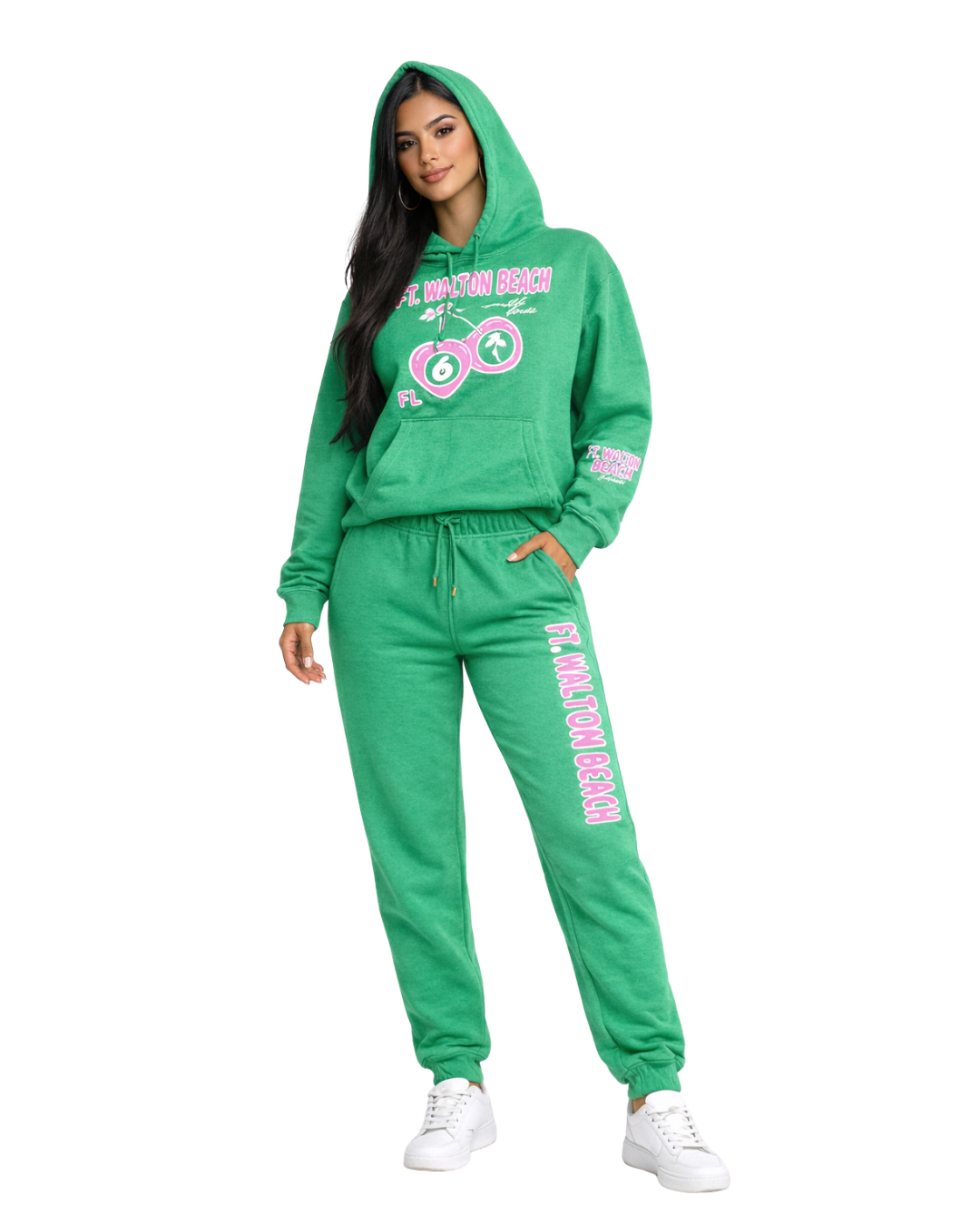 Ft. Walton Beach Cherry (Hoodie& Pants) Set (Two piece) Clothing alvinsisland.com