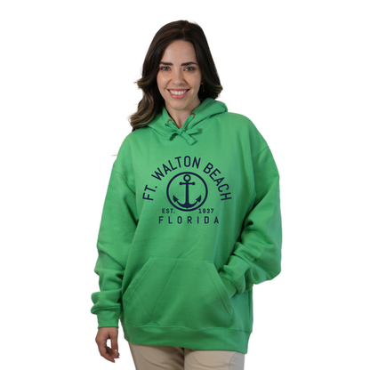 Ft. Walton Beach Pullover Hoodie Women with a Nautical Design Style 252