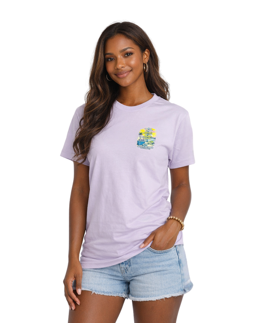 Santa Rosa Beach, Fl 30A Design Women’s T-Shirt T-SHIRT alvinsisland.com S Ice Purple
