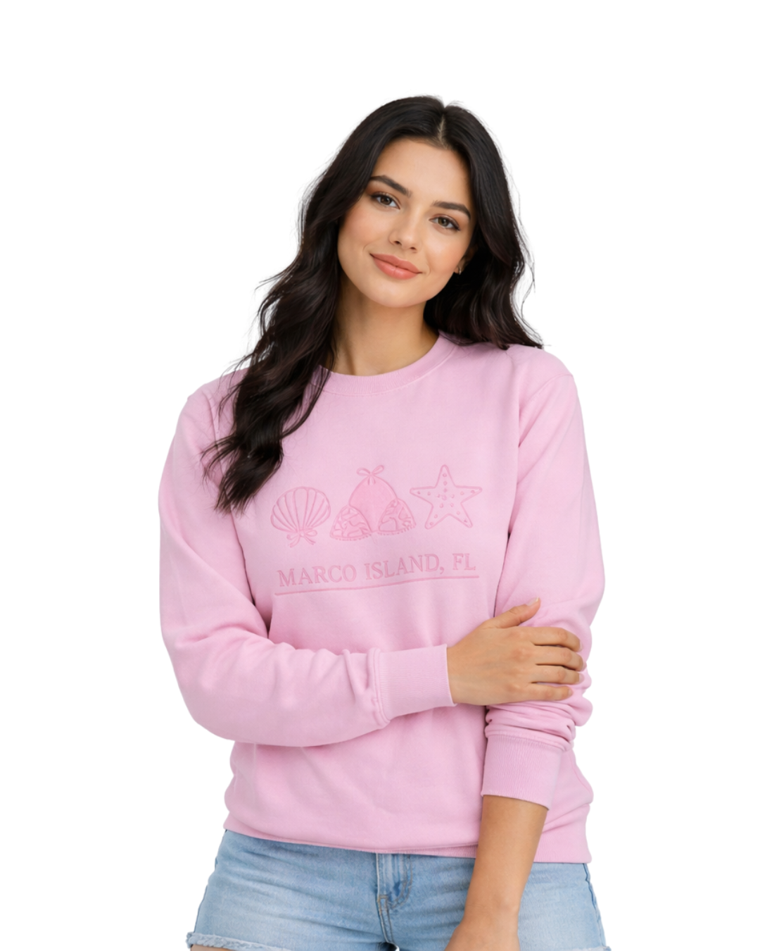 Marco Island, FL Embroidered Women’s Crewneck crewneck alvinsisland.com