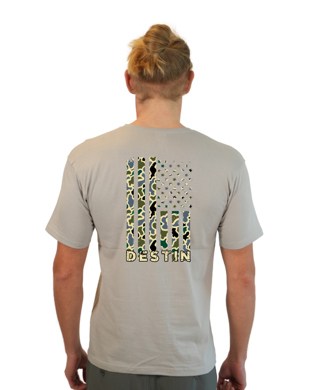 Destin American Flag Men T-Shirt – Camouflage Edition T-SHIRT alvinsisland.com