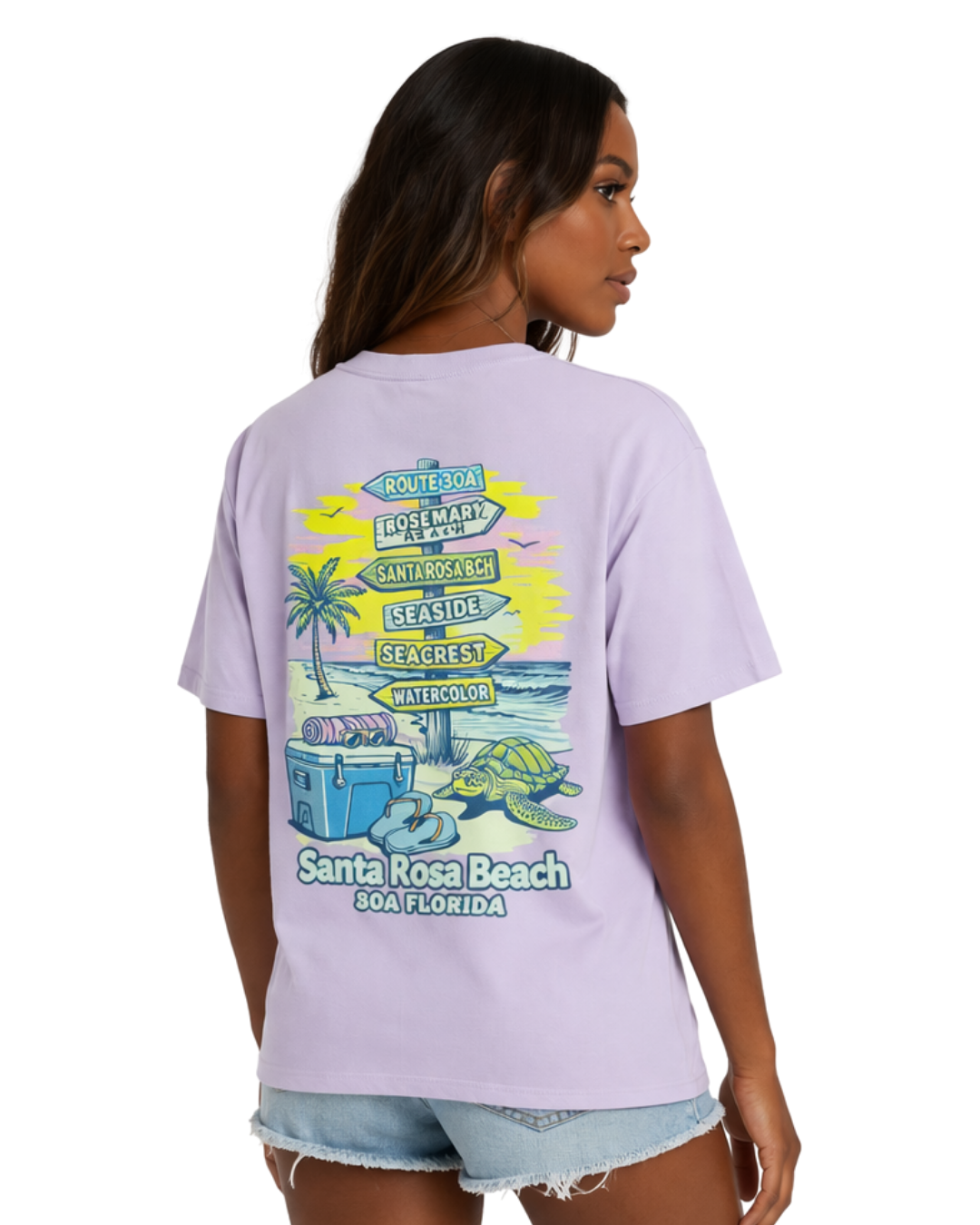 Santa Rosa Beach, Fl 30A Design Women’s T-Shirt T-SHIRT alvinsisland.com