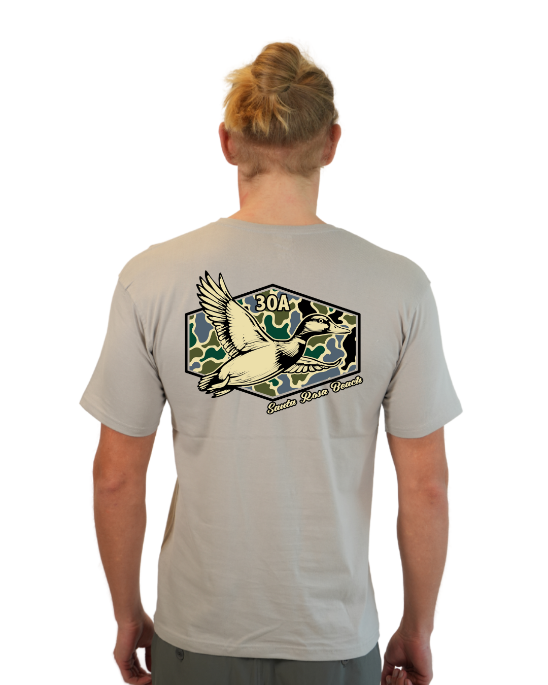 Santa Rosa Beach Duck Men  T-Shirt Camouflage Edition