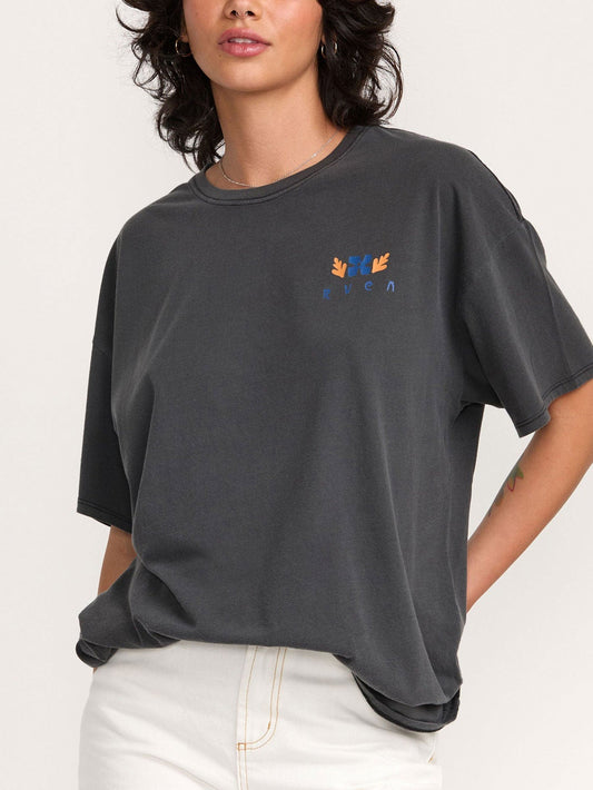 Baggie Washed Black T-Shirt Clothing Vans XS WASHED BLACK (WAA)