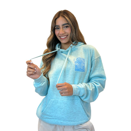 Ft. Walton Beach with front Palm Tree pocket design and back big Design Pullover Hoodie Women Style ML200