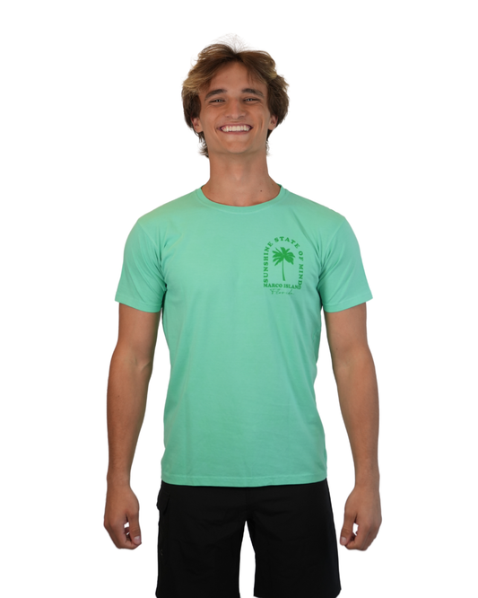 Marco Island, Fl Sunshine State Of Mind t Shirt T-SHIRT alvinsisland.com Green S