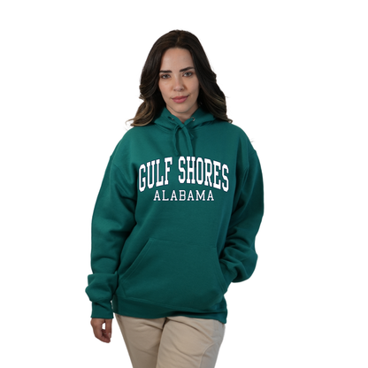 Gulf Shores Alabama Pullover Hoodie Women with Big Front Letters Design Style 252