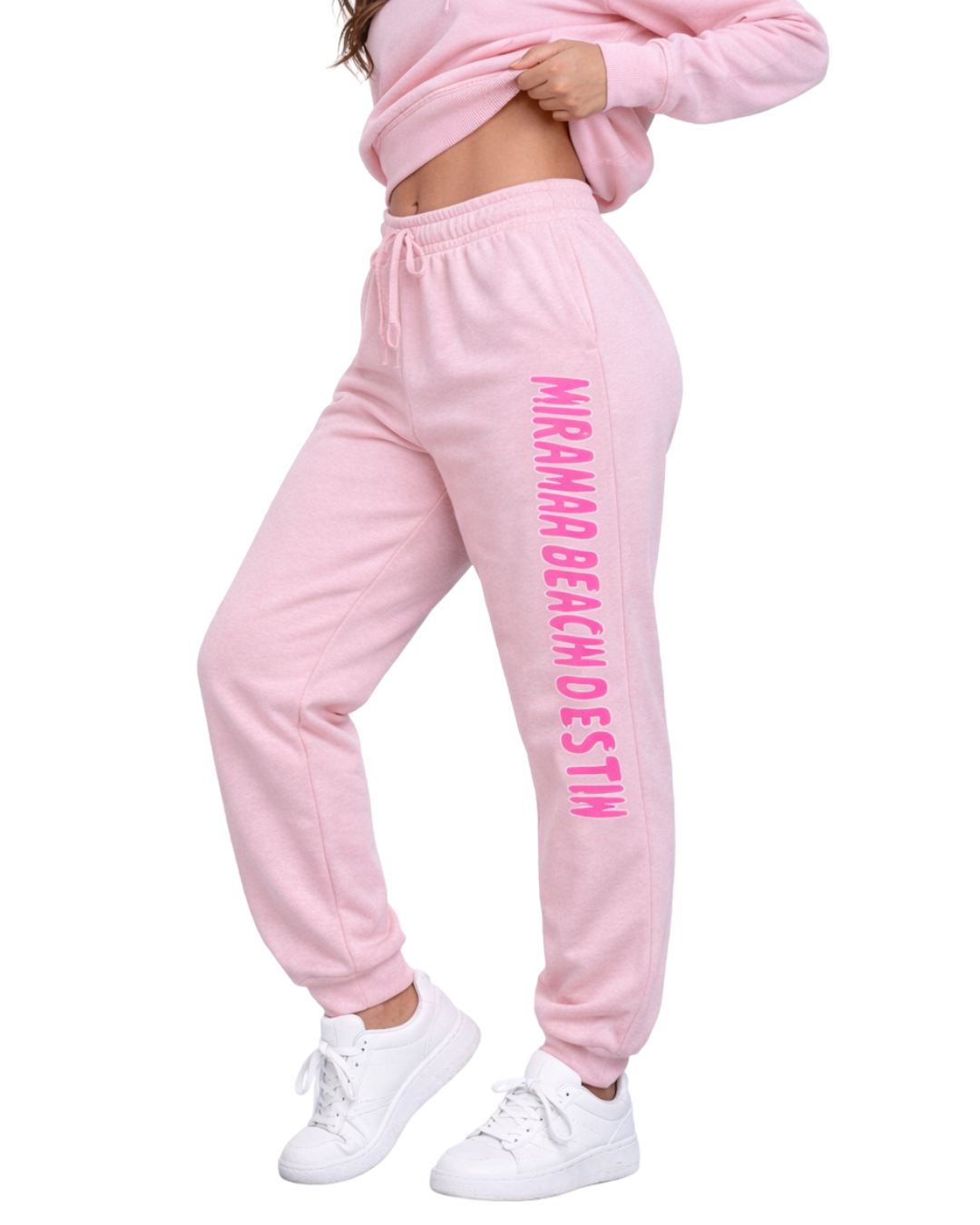 Miramar Beach, Fl City Name with Love Jogger-Part of a Set- Style ETP040P Clothing alvinsisland.com Lt.Pink S