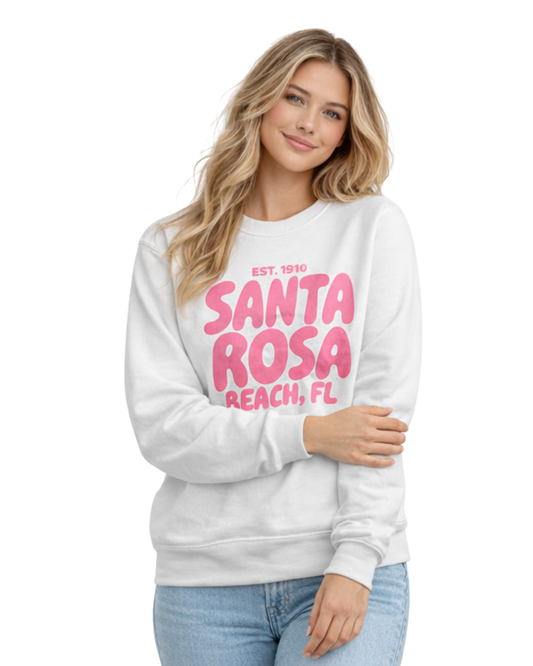 Santa Rosa Beach, Fl City Name Women Crewneck Style AI067C