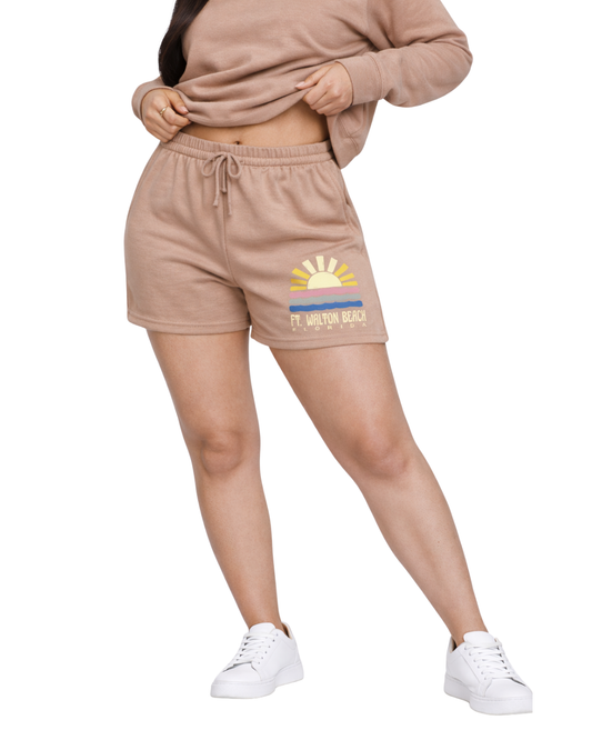 Ft. Walton Beach Sun / Stripes Short -Part of a Set-Style ETP042S Clothing alvinsisland.com Cappuccino S