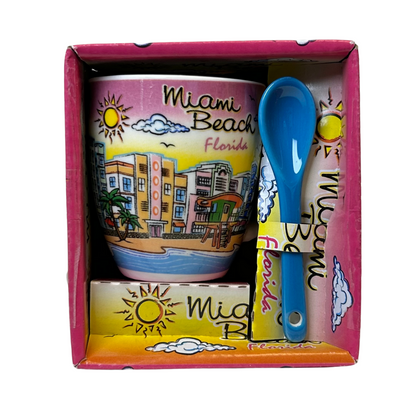 Miami Espresso Mug With Spoon