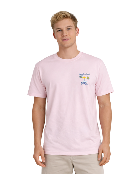 Santa Rosa Beach, Fl 30A Map Design Men’s T-Shirt