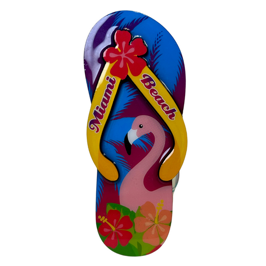 Miami Flip Flop Colorfull Magnetic Poly/Wood