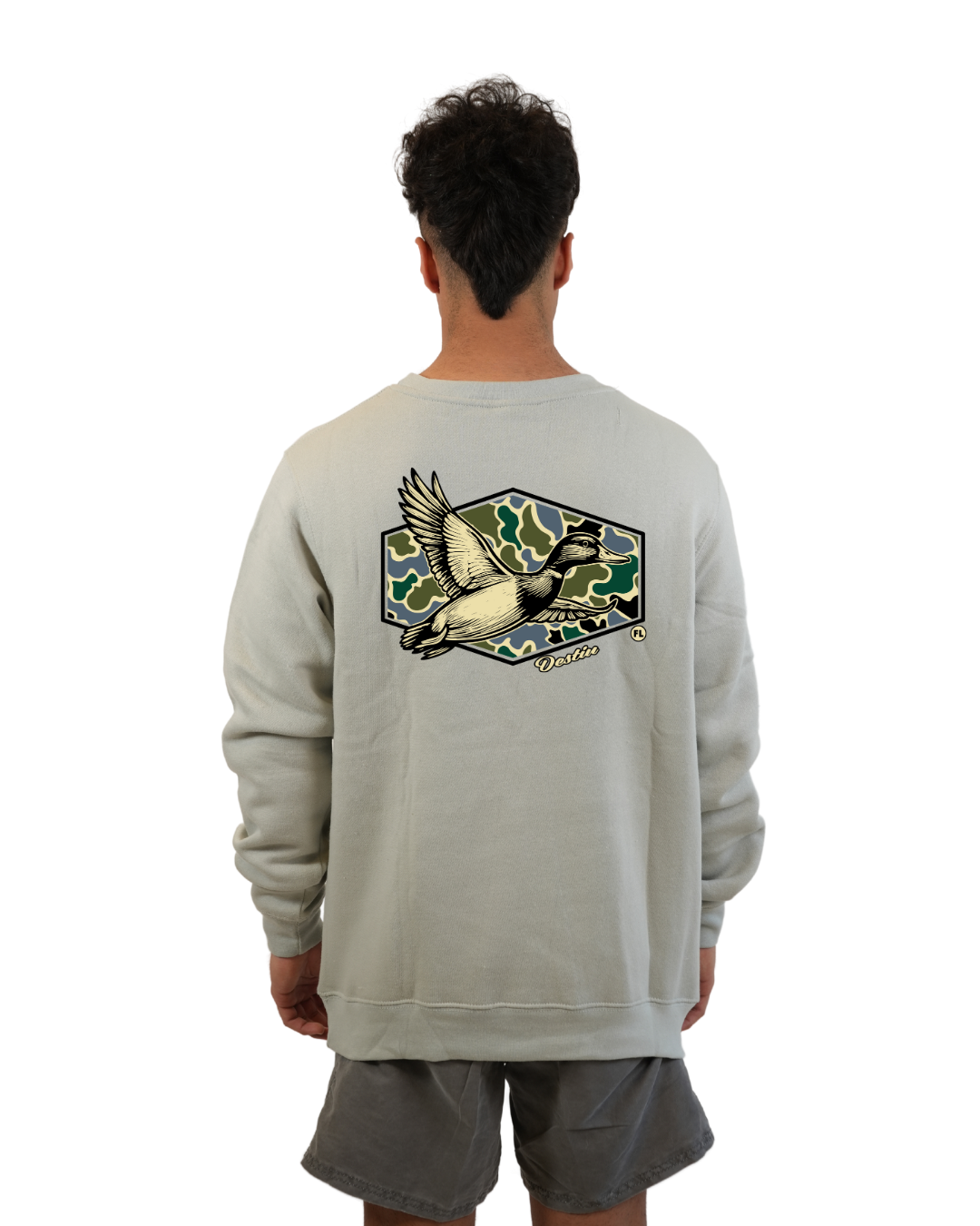 Destin Duck Crewneck – Camouflage Edition crewneck alvinsisland.com