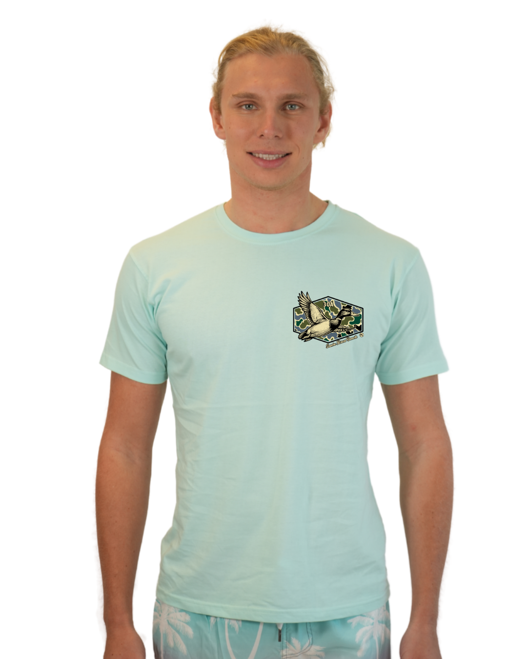 Santa Rosa Beach Duck Men  T-Shirt Camouflage Edition
