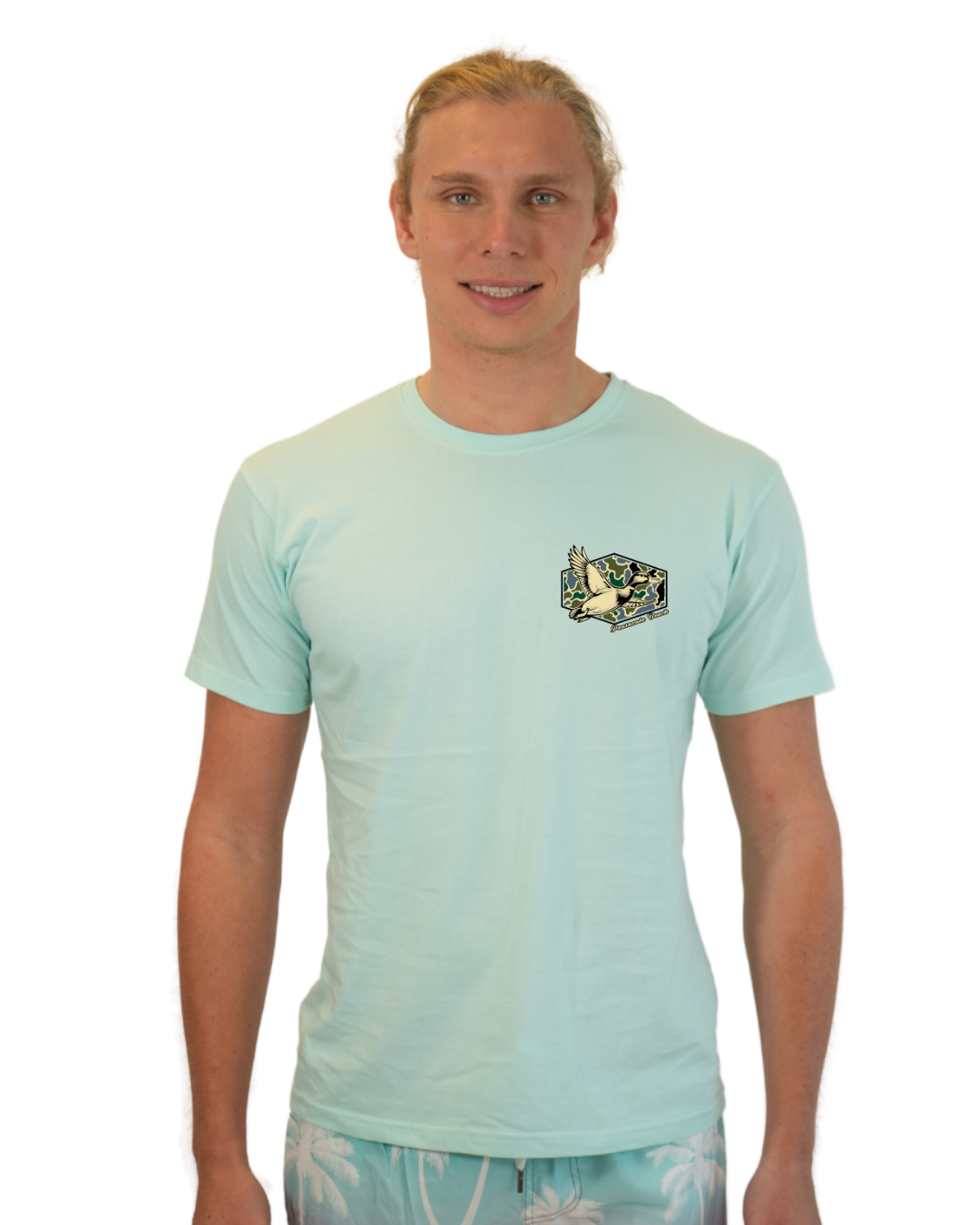 Pensacola Beach Duck Men T-Shirt Camouflage Edition