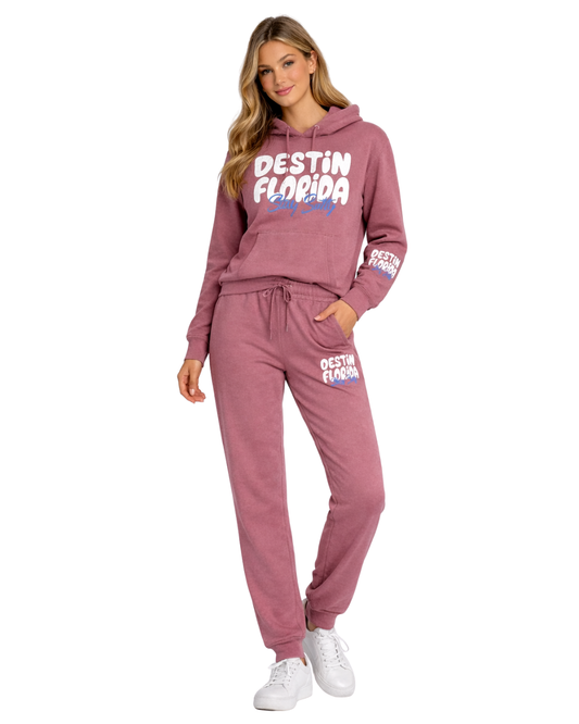 Destin, Fl City Name (Hoodie& Pants) Set (Two piece) Clothing alvinsisland.com Orchy S