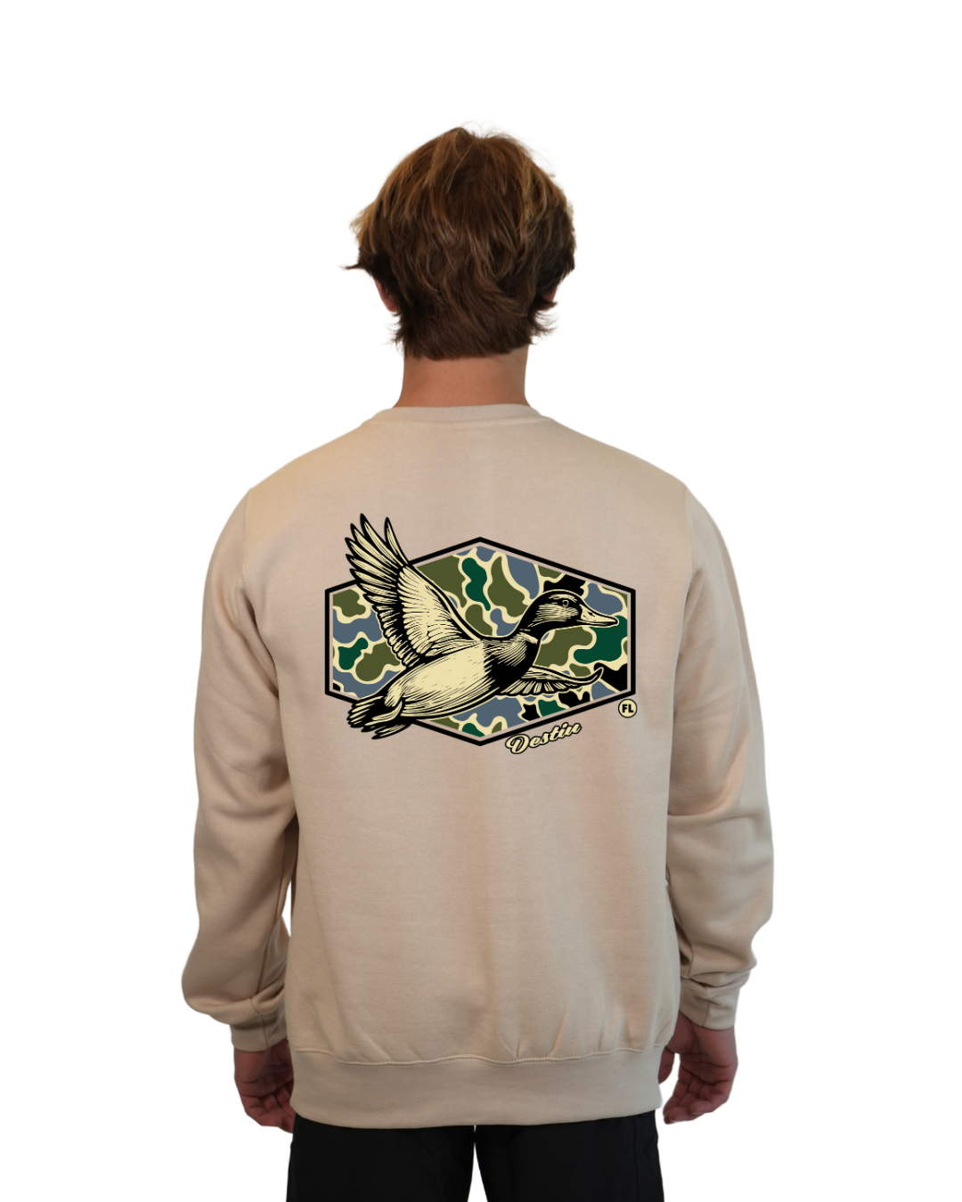 Destin Duck Crewneck – Camouflage Edition crewneck alvinsisland.com