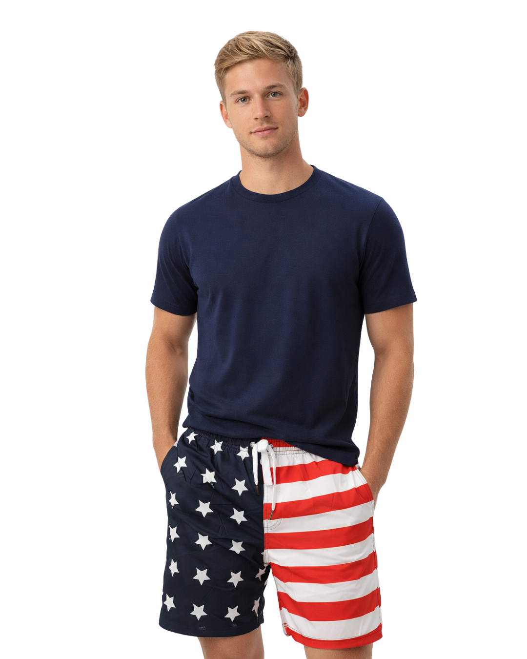 Mens Swim Trunks United States Flag Style Sm-004 SHORT alvinsisland.com