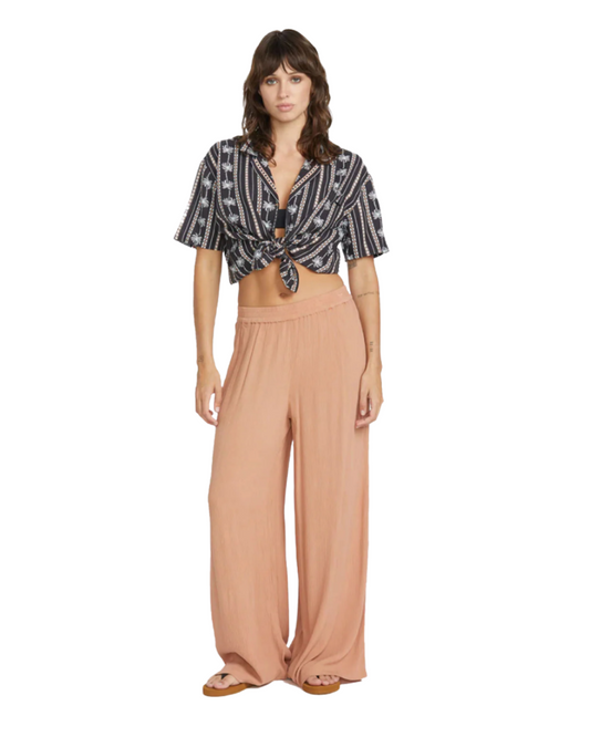 Volcom Women's Stoneshine Junki Pants Pants Volcom Sand Brown S