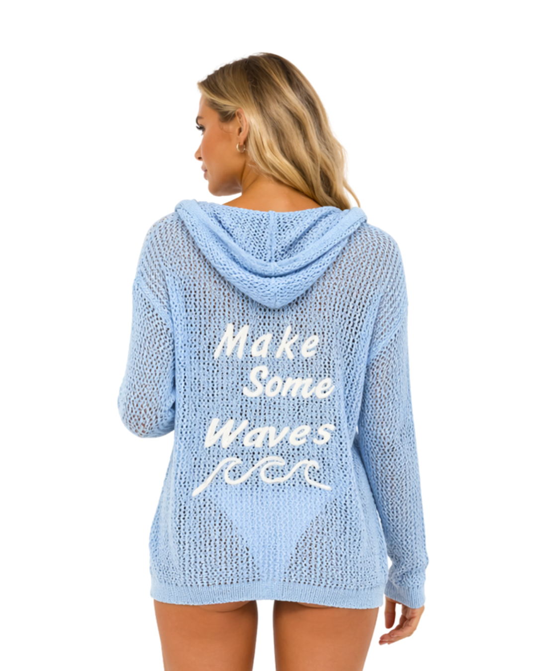Women’s Embroidered Beach Cover-Up Hoodie COVER UP alvinsisland.com