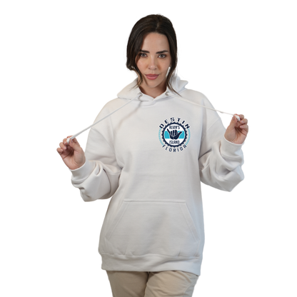 Destin Pullover Hoodie Women with Alvin's Island Hang Loose Front and Back Design Style 252